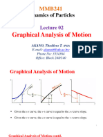 Lecture 2 - Graphical Analysis of Motion