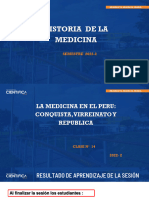 14.-La Medicina en El Perú - Conquista - República-PPT - HISTORIA DE LA MEDICINA - SEM-2 - SESION-14 - 2022-2