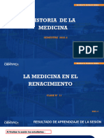 11.-La Medicina Del Renacimiento-PPT - HISTORIA DE LA MEDICINA - SEM - 2 - SESION-11 - 2022-2