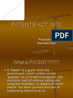 Patents Act, 1970