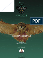 1 Álgebra Elementar AFA 2023