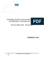 Informe No 0018-19 - Techos y Canaletas en Plaza Del Sol en Huacho - Febrero 2019