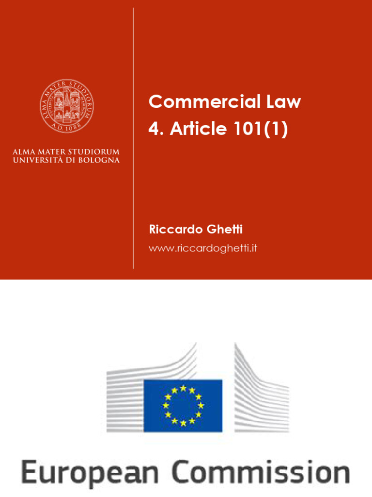 Understanding Article 101(1) in Competition Law | PDF | Private Law ...