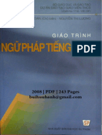 Giáo Trình Ngữ Pháp Tiếng Việt (NXB Đại Học Sư Phạm 2008) - Bùi Minh Toán, 243 Trang