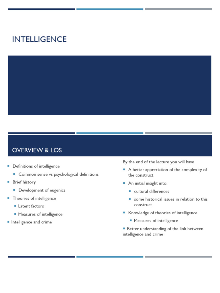 Understanding Intelligence and Its Impact | PDF | Wechsler Adult ...