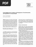 Facial Disfigurement. Problems and Management of Social Interaction and Implications For Mental Health