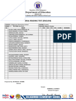 Oral Reading Test