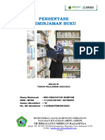 Presentase Peminjaman Buku