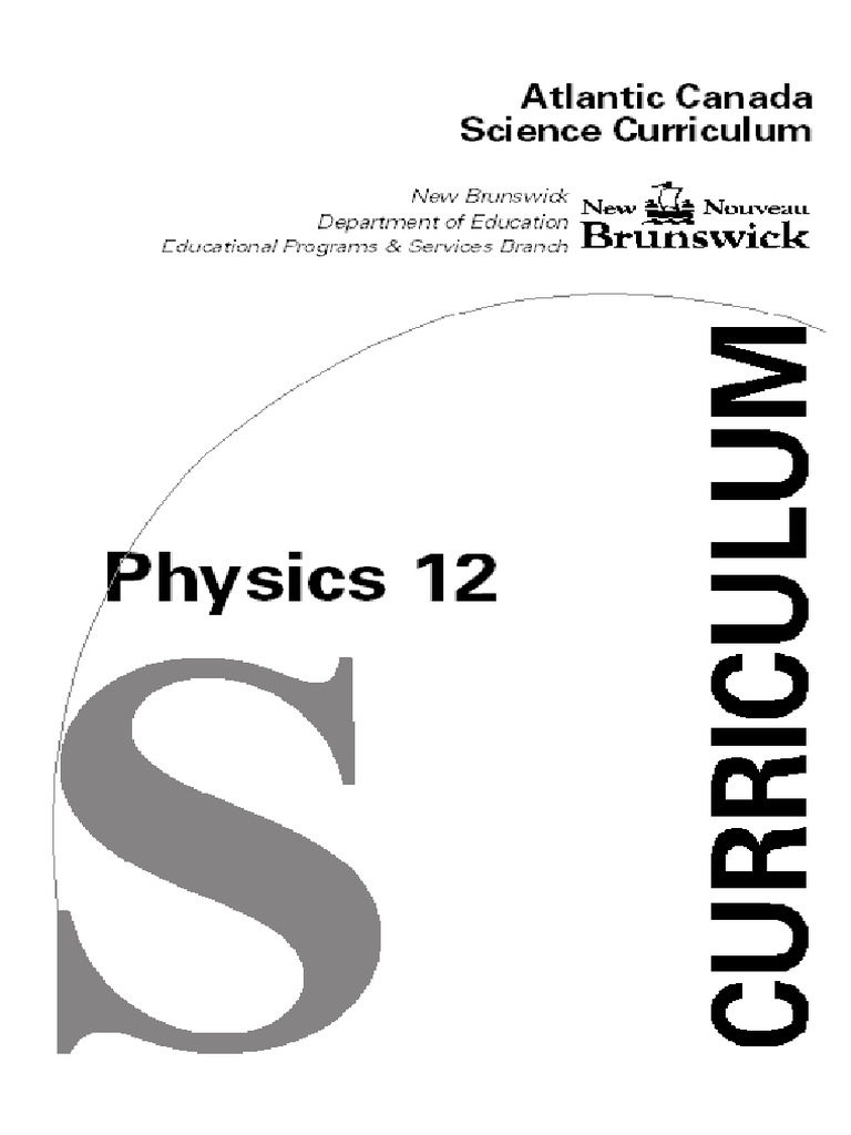 Physics 12 PDF Educational Assessment Science
