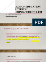 Standards of Education For Ee