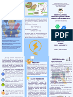 Folleto Tríptico Negocio de Tecnología Empresarial Moderno Azul y Verde