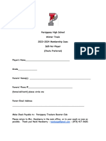 2023-2024 PHS Winter Track Membership Dues