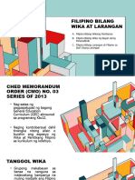 Modyul 2 Filipino Bilang Wika at Larangan