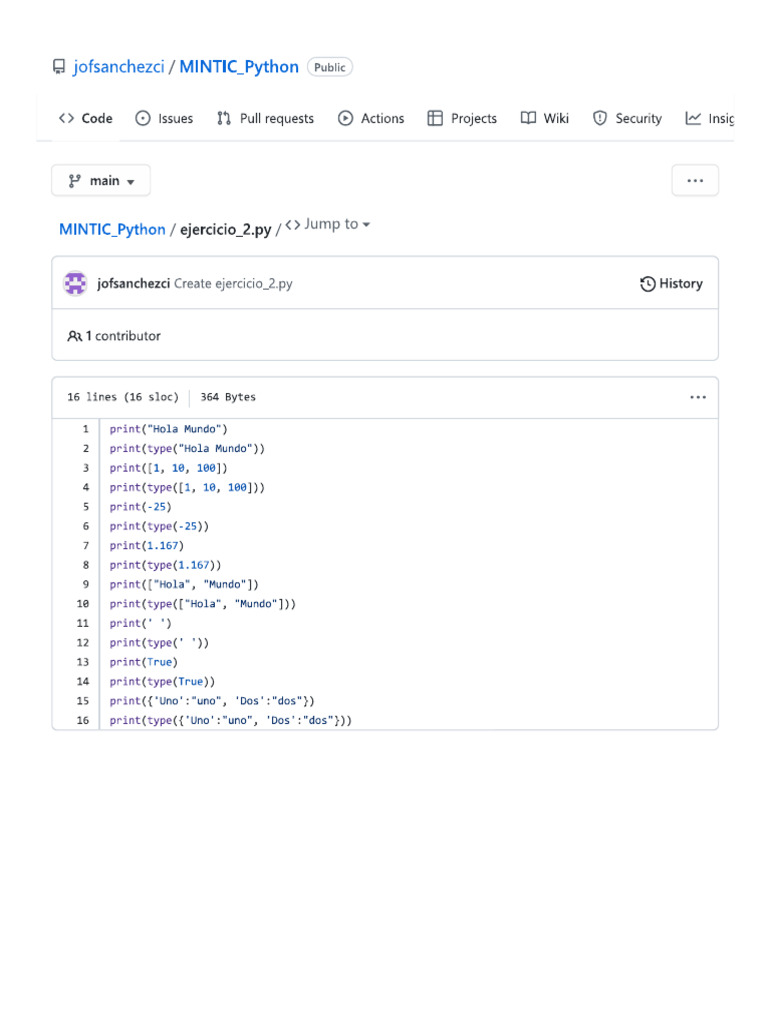 Solucion Manejo de Tipos de Datos en Python | PDF