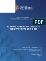 Plan de Formacion Docente Sede Principal 2021-2028