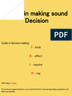 Steps in Making Sound Decision