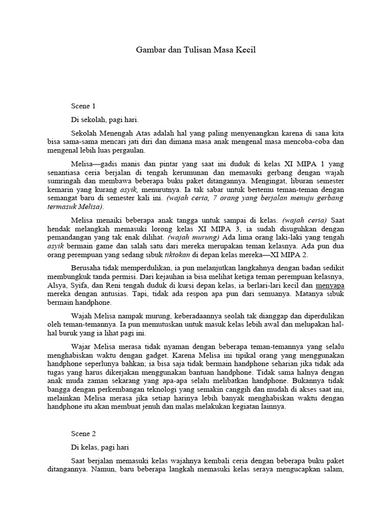 Naskah Film Pendek FLS2N - Merdeka Berprestasi Talenta Seni