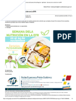 Agéndate - Semana de La Nutrición en La EFR