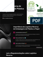 Logistica Reversa de Embalagens de Plastico e Papel