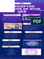 Infografía Realidad Virtual Moderno Violeta y Azul