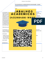 Atividade 1 - Ped - Fundamentos Sociológicos e Antropológicos Da Educação - 512024