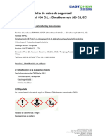 SDS of Chlorothalonil 500gL + Dimethomorph 250 GL SC