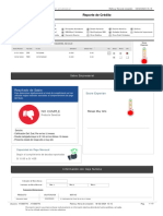 Reporte de Crédito: No Cumple