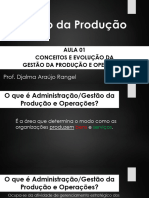 G.PROD 01 - Conceitos e Evolução Da Gestão Produção