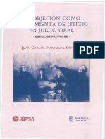 Juan Carlos Portugal Sanchez - La Objecion Como Herramienta de Litigio en Juicio Oral