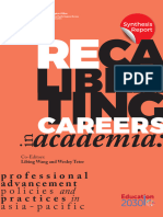 Recalibrating Careers in Academia Synthesis Report