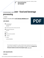 Assistant Brewer - Food and Beverage Processing - Vancouver, BC - Job Posting - Job Bank