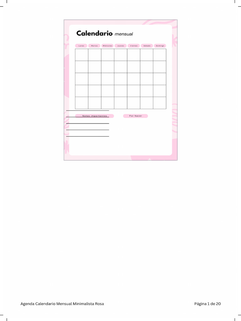 agenda-calendario-mensual-minimalista-rosa-pdf