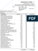 Presupuesto Padron Esteban