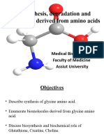 Lecture2 - AMINO ACID I Glycine Metabolism