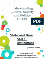 State and Non State Institutions Ucsp