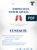 Kinesiterapia Respiratoria: Klga. Mg. Gabriela Salazar Aguilera Lic. en Rehabilitación