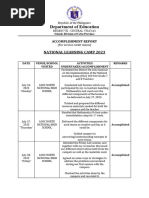 NLC Accomplishment Report With Documentation