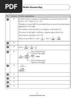 CSEC Math MCQ - Answer Key