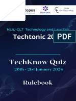 TechKnow Quiz 2024 - Rulebook