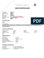 Paraggi Ship Particulars