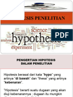 Materi 9 - Hipotesis Penelitian