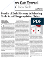 Benefits Early Aggressive Affirmative Discovery Defending Trade Secret Claims