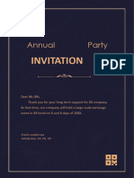 Annual Party: Invitation