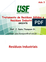 EQCP - Tratamento de Resíduos Sólidos e Resíduos Industriais - Aula 3