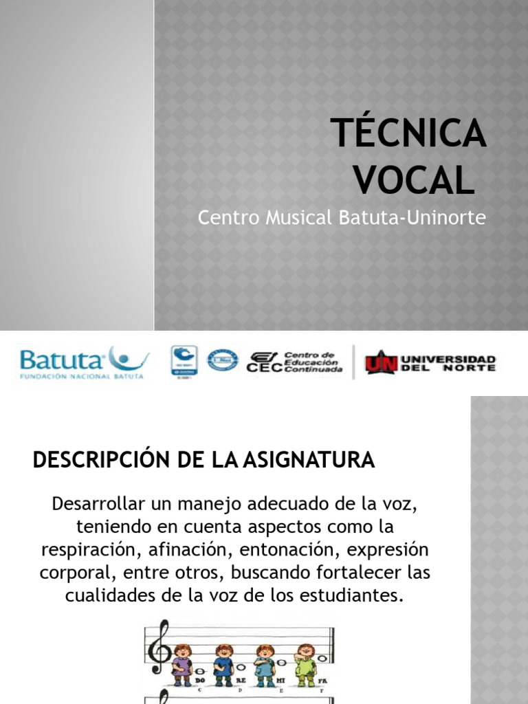 Técnica VOCAL PDF