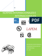 Normas Nacionales e Internacionales