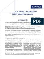 Elanálisis de Suelos: Toma D.E M:Uestras Y Recomendaciones de Fertilización P'Ara La Produccón Ganadera