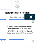 Estadistica en Python