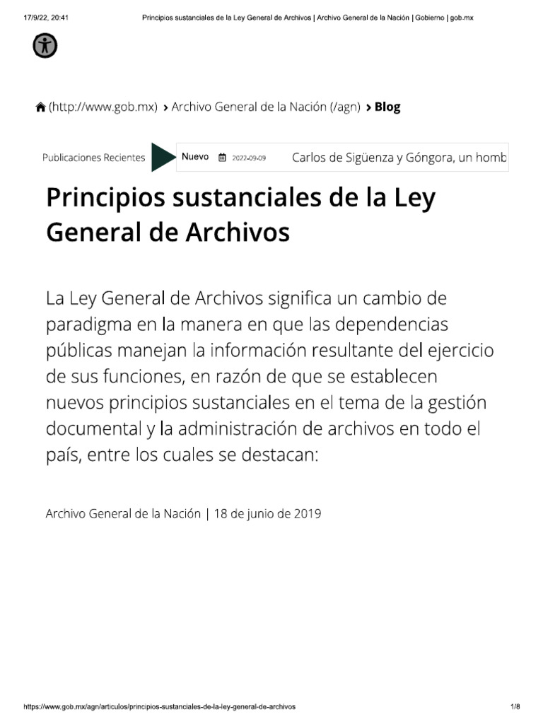 Ley Gerneral De Archivos Pdf