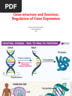 Gene structure and function; Regulation of Gene Expression _ part 1